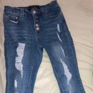 Indigo Rein Button Fly Jeans Size 5/26